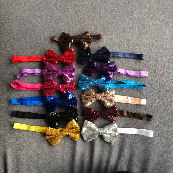 Sequin baby colorful headbands - Picture 2 of 5